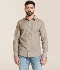 Gentry County Western Standard Shirt Brown Cream Discount