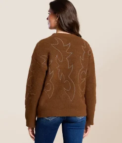 Tops | Blue B Western Stitch Sweater Brown