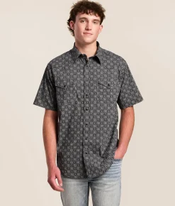Tops | Panhandle Slim Western Stretch Shirt Black