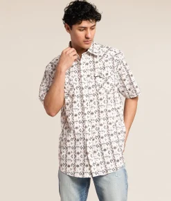 Panhandle Slim Western Stretch Shirt Tan Hot