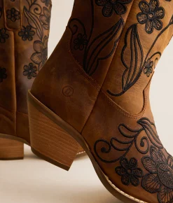 Dingo Western Swing Leather Boot Brown Outlet