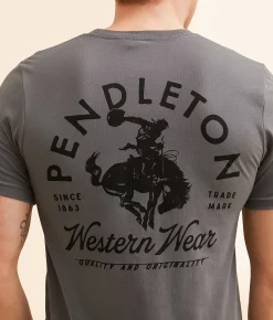 Pendleton Western T-Shirt Asphalt Clearance
