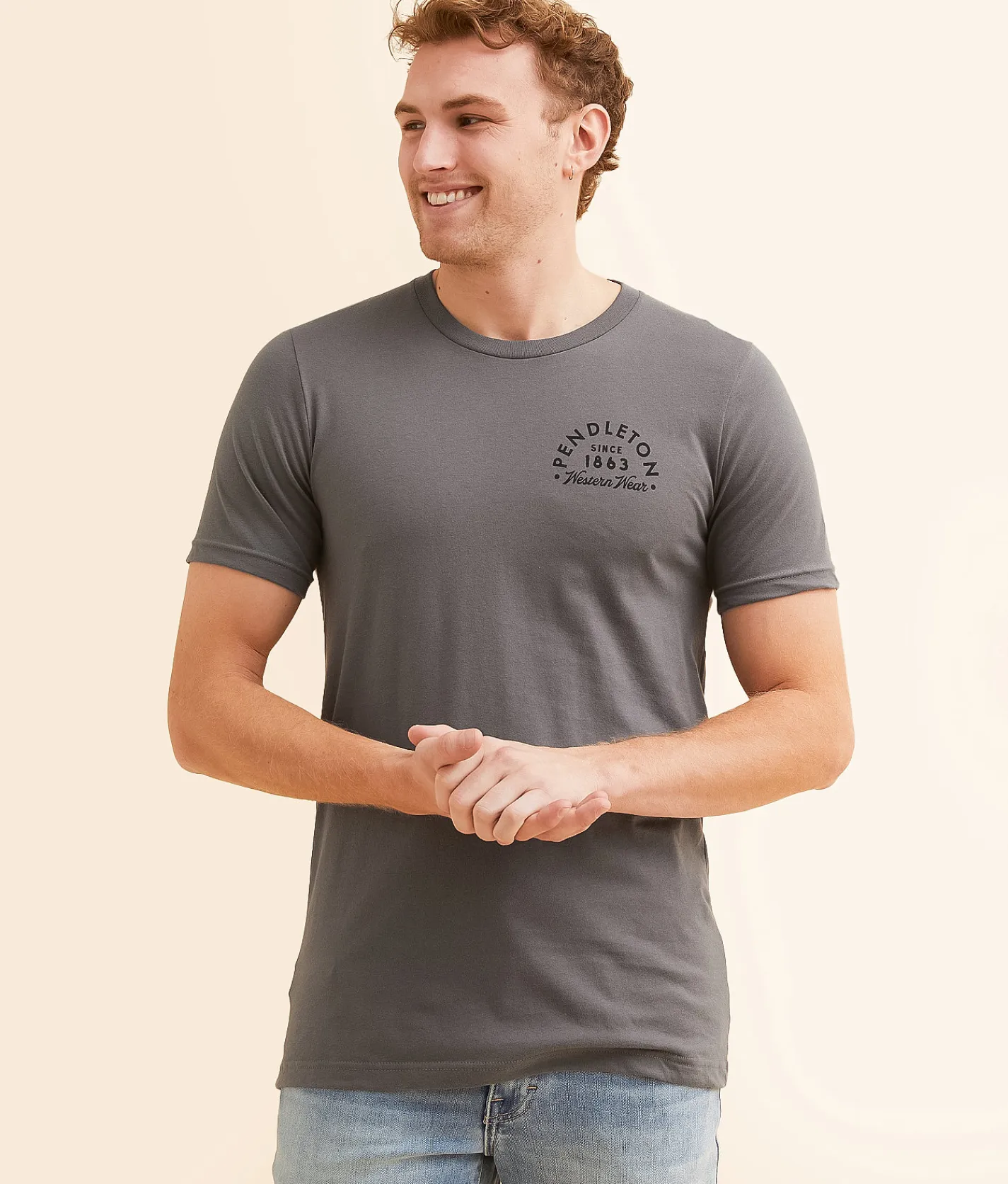 Pendleton Western T-Shirt Asphalt Clearance