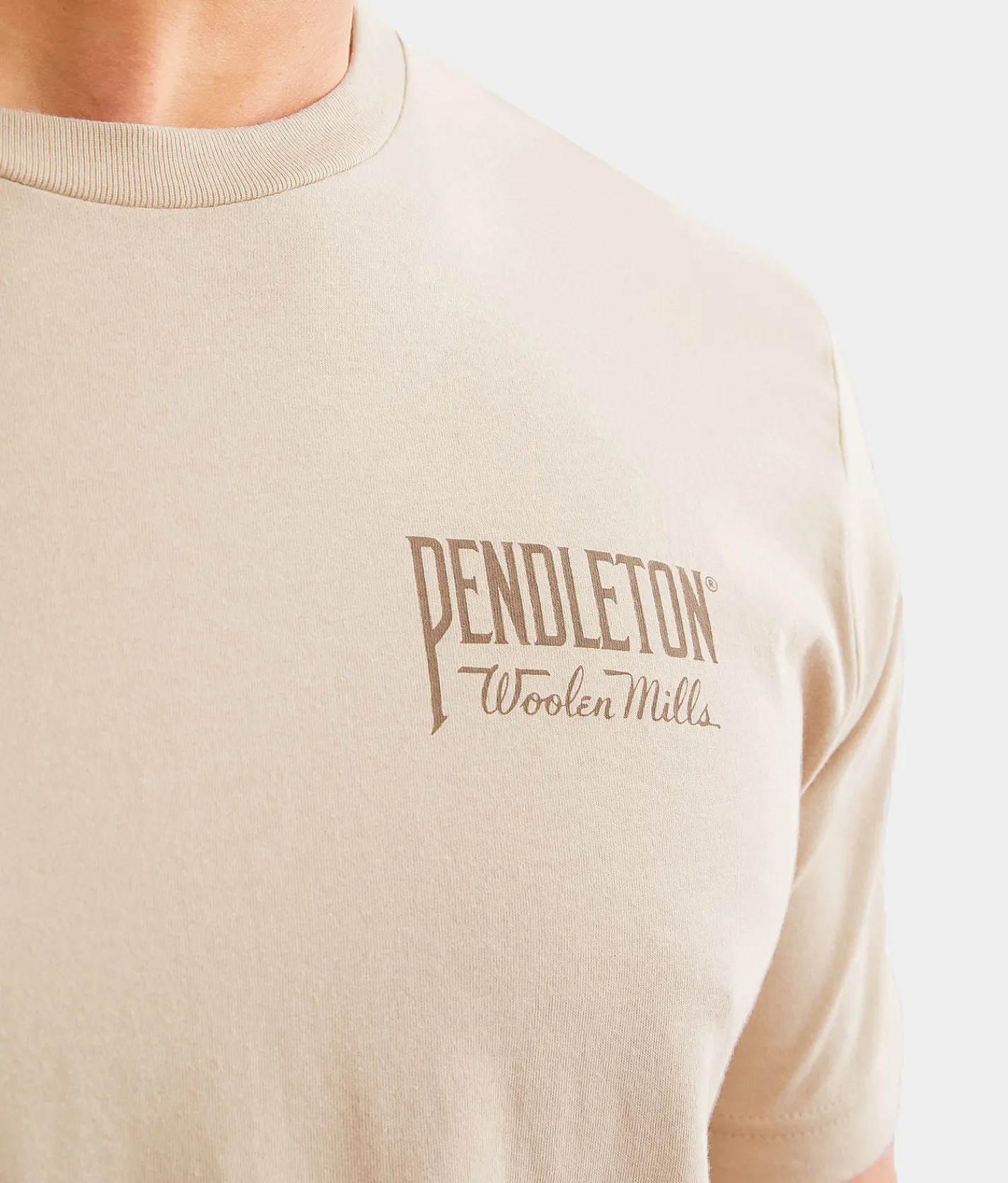 Pendleton Western T-Shirt Tan Brown Outlet