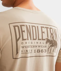 Pendleton Western T-Shirt Tan Brown Outlet