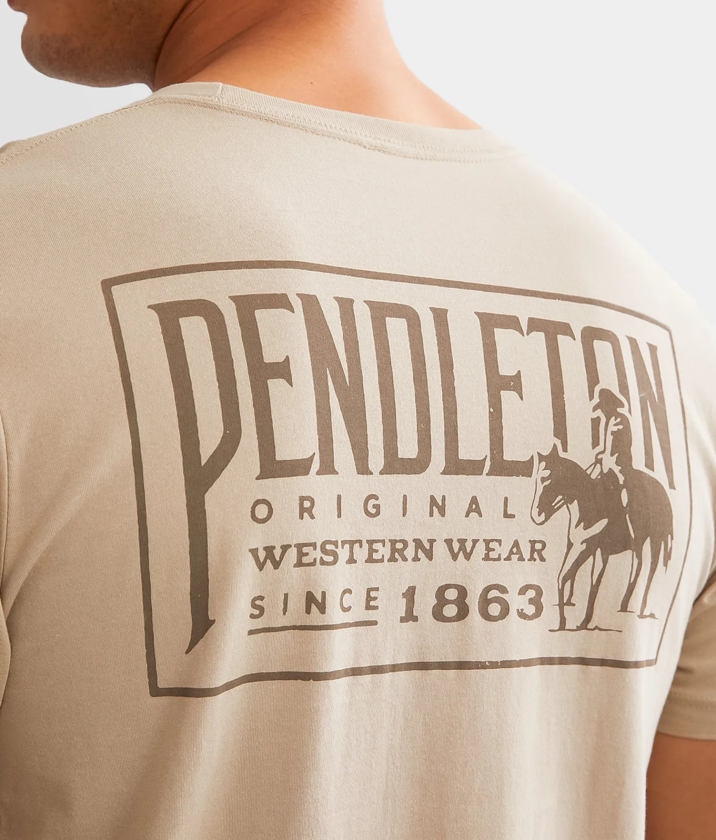 Pendleton Western T-Shirt Tan Brown Outlet