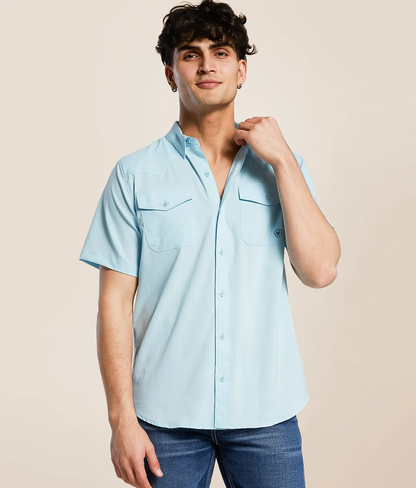 Ariat Western VentTEK Shirt Clear Sky
