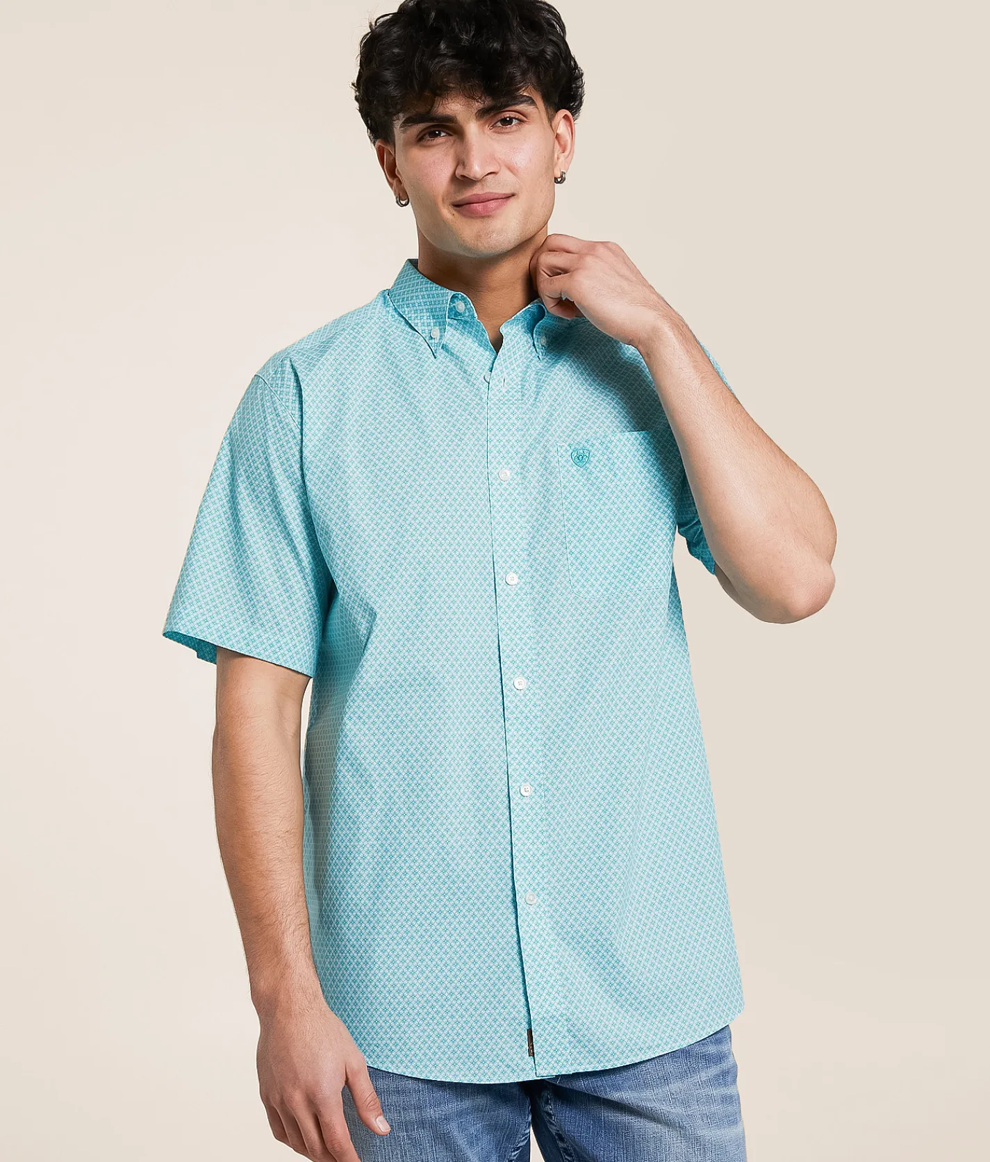 Ariat Westin Classic Shirt Light Blue Discount