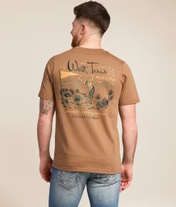Tops|Graphic T-Shirts | Sendero Provisions Co. West Texas Municipal T-Shirt Light Brown