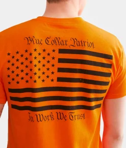 Graphic T-Shirts | Howitzer We The Blue Collar T-Shirt Safety Orange