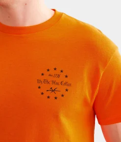 Graphic T-Shirts | Howitzer We The Blue Collar T-Shirt Safety Orange