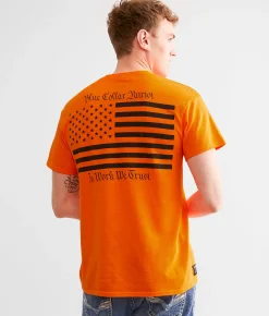 Graphic T-Shirts | Howitzer We The Blue Collar T-Shirt Safety Orange