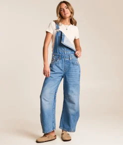 Rompers & Jumpsuits | Free People We The Free Good Luck Barrel Overalls Ultra Light Beam