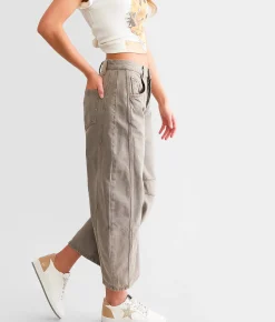 Free People We The Free Good Luck Mid-Rise Barrel Jean Soundwave Sale