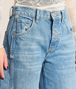 Jeans|Bottoms | Free People We The Free Good Luck Mid-Rise Barrel Jean Ultra Light Beam
