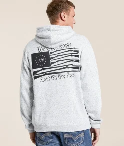 Howitzer We The People Hooded Sweatshirt White Discount
