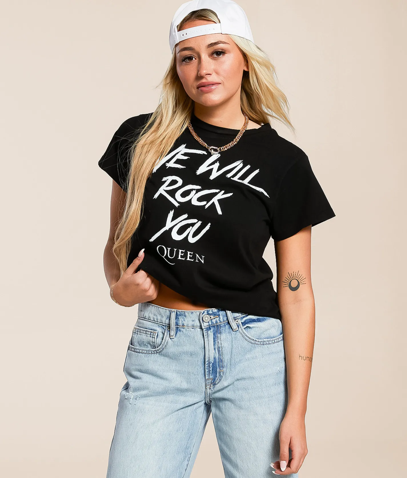 Life Clothing We Will Rock You Queen Band T-Shirt Black Discount