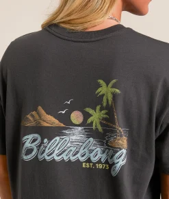 Tops | Billabong What A Vibe T-Shirt Off Black