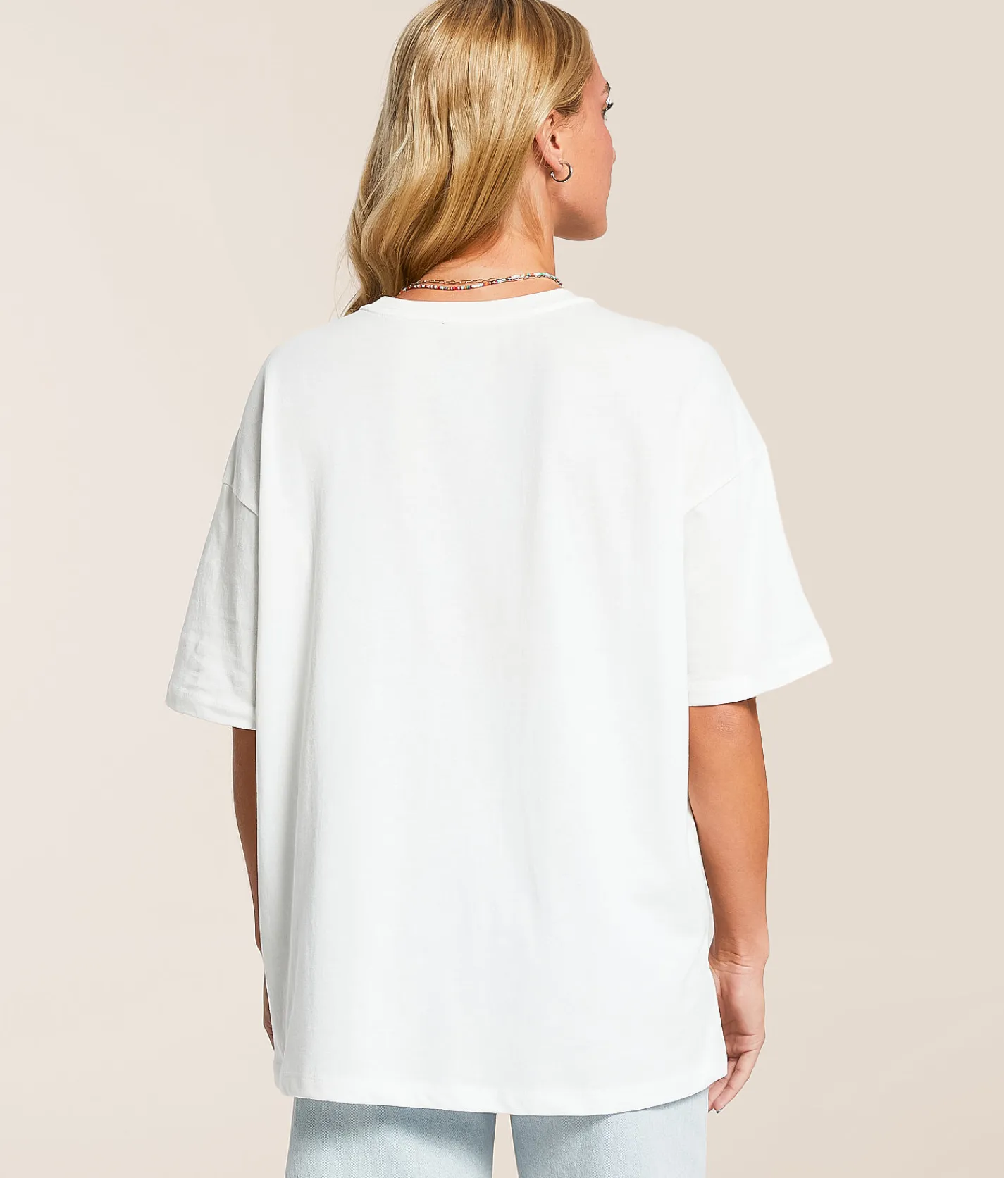 Tops | Billabong Where Suns Collide Oversized T-Shirt Salt Crystal