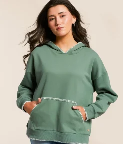 BKE Whipstitch Hooded Sweatshirt Sea Spray Best