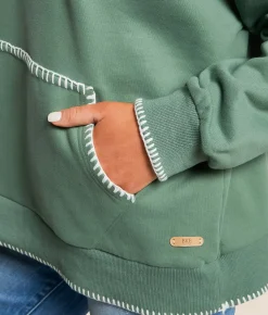 BKE Whipstitch Hooded Sweatshirt Sea Spray Best