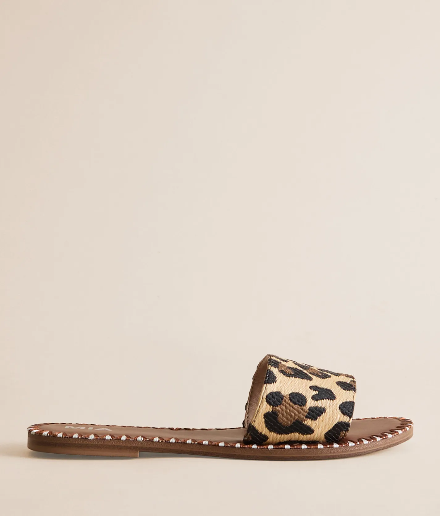 Mia Whipstitch Sandal Leopard Print Outlet