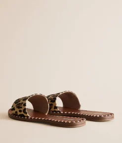 Mia Whipstitch Sandal Leopard Print Outlet