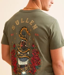 Graphic T-Shirts | Sullen Whiskey Bottle T-Shirt Tea Leaf