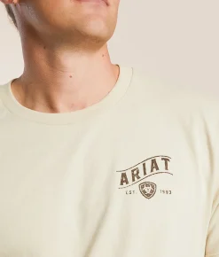 Graphic T-Shirts | Ariat Whiskey Eagle T-Shirt Natural