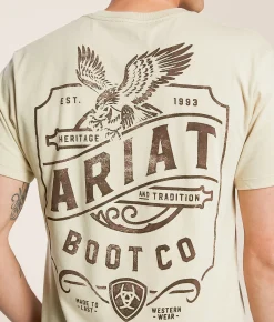 Graphic T-Shirts | Ariat Whiskey Eagle T-Shirt Natural
