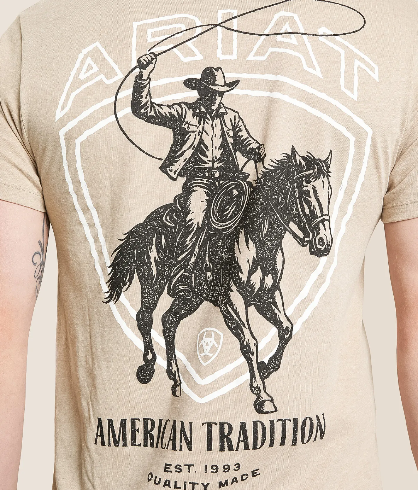 Tops|Graphic T-Shirts | Ariat Whiskey Ranger T-Shirt Brindle Heather