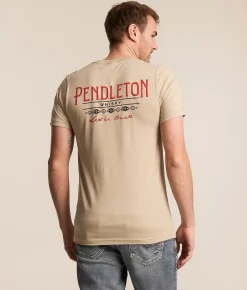Tops|Graphic T-Shirts | Pendleton Whiskey Vintage T-Shirt Tan Red