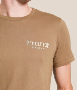 Pendleton Whisky Happy Hour T-Shirt Vintage Brown Hot