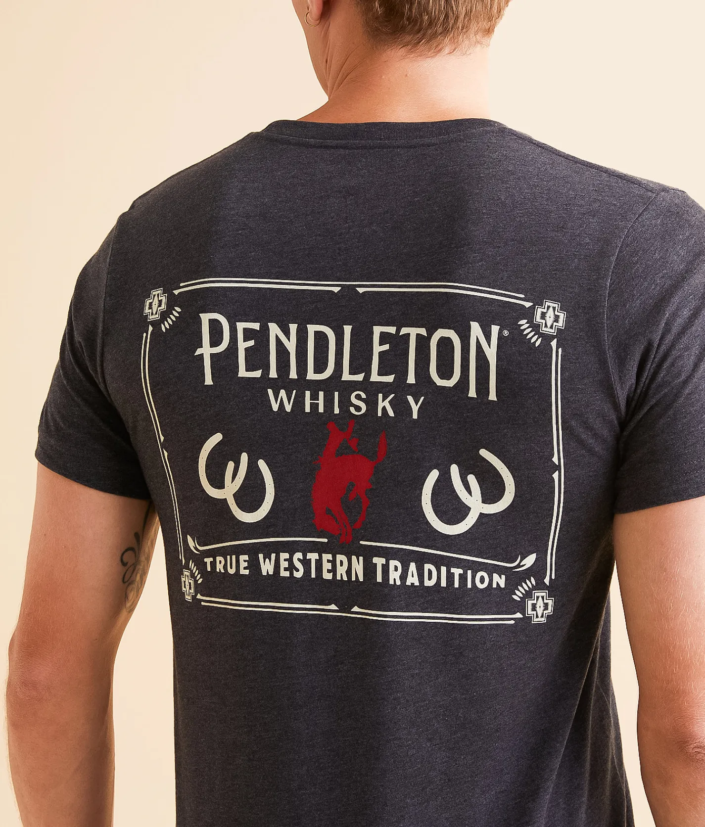 Pendleton Whisky Harding T-Shirt Deep Heather Discount