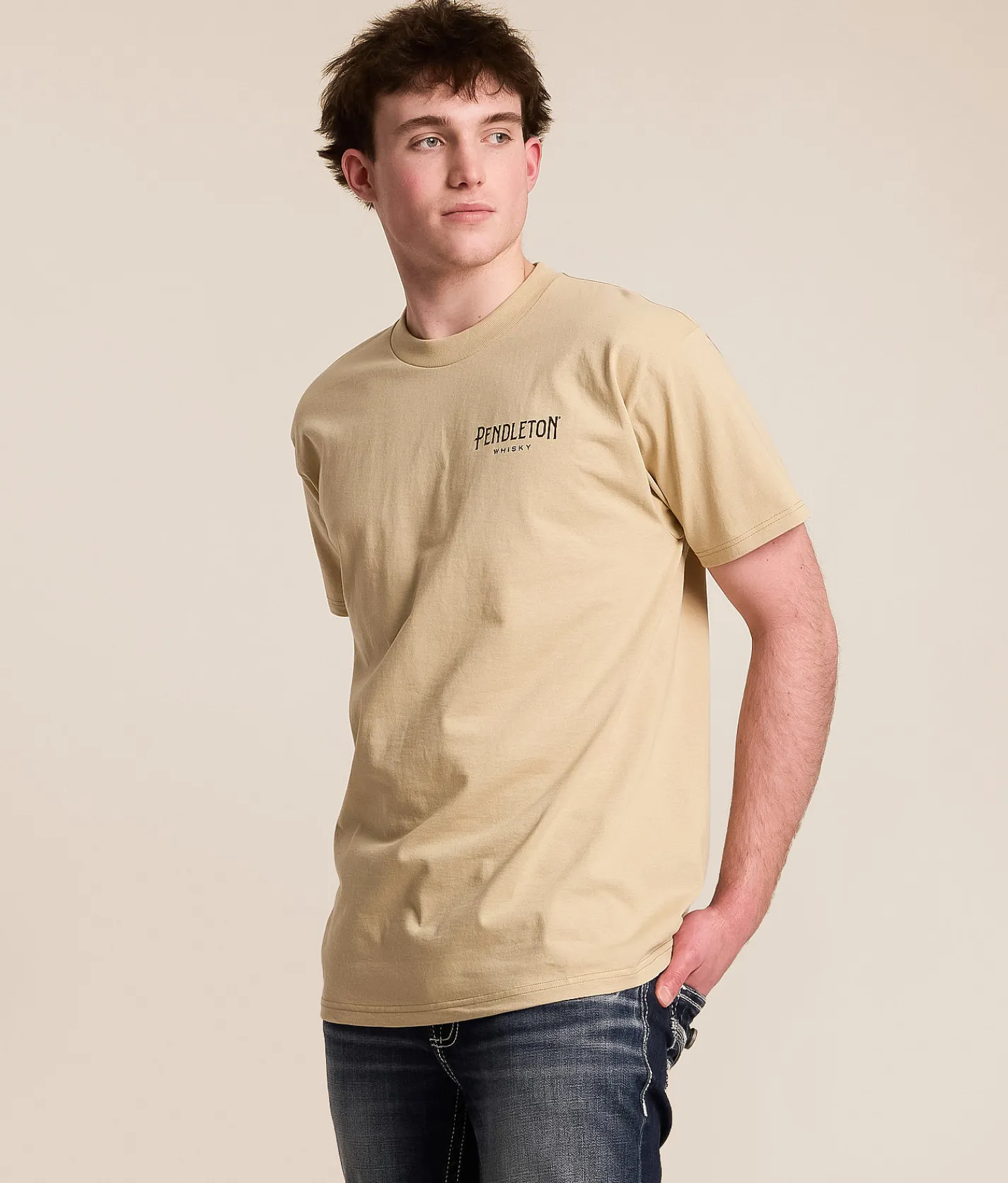 Graphic T-Shirts | Pendleton Whisky Tumbler T-Shirt Sand
