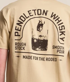 Pendleton Whisky Tumbler T-Shirt Sand Hot