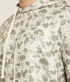 Tops | Fieldstone White Camo Quilted Hooded Sweatshirt White Duck Camo
