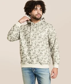 Tops | Fieldstone White Camo Quilted Hooded Sweatshirt White Duck Camo
