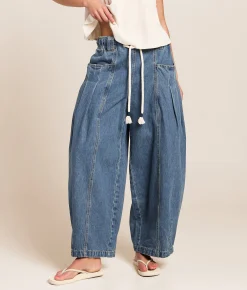 Urban Daizy Wide Leg Barrel Pant Denim Sale