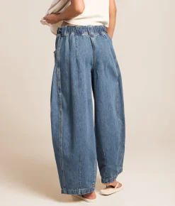 Urban Daizy Wide Leg Barrel Pant Denim Sale