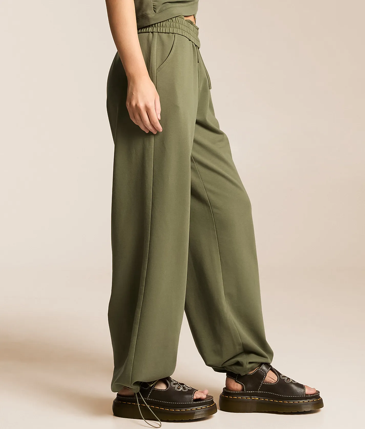 Bottoms | Gilded Intent Wide Leg Pant Four Leaf Clover
