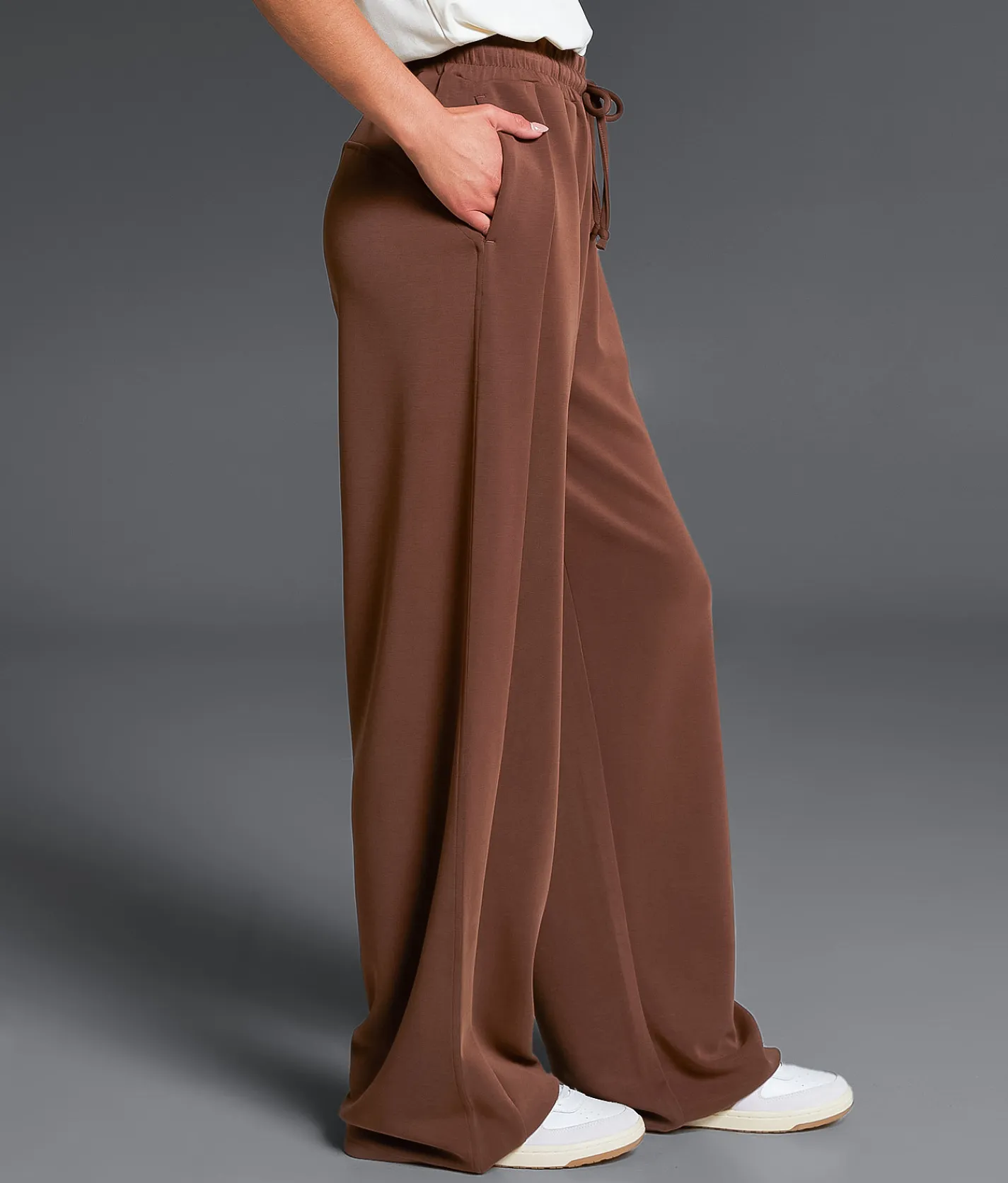 Bottoms | Buckle Black Wide Leg Pant Cocoa Brown