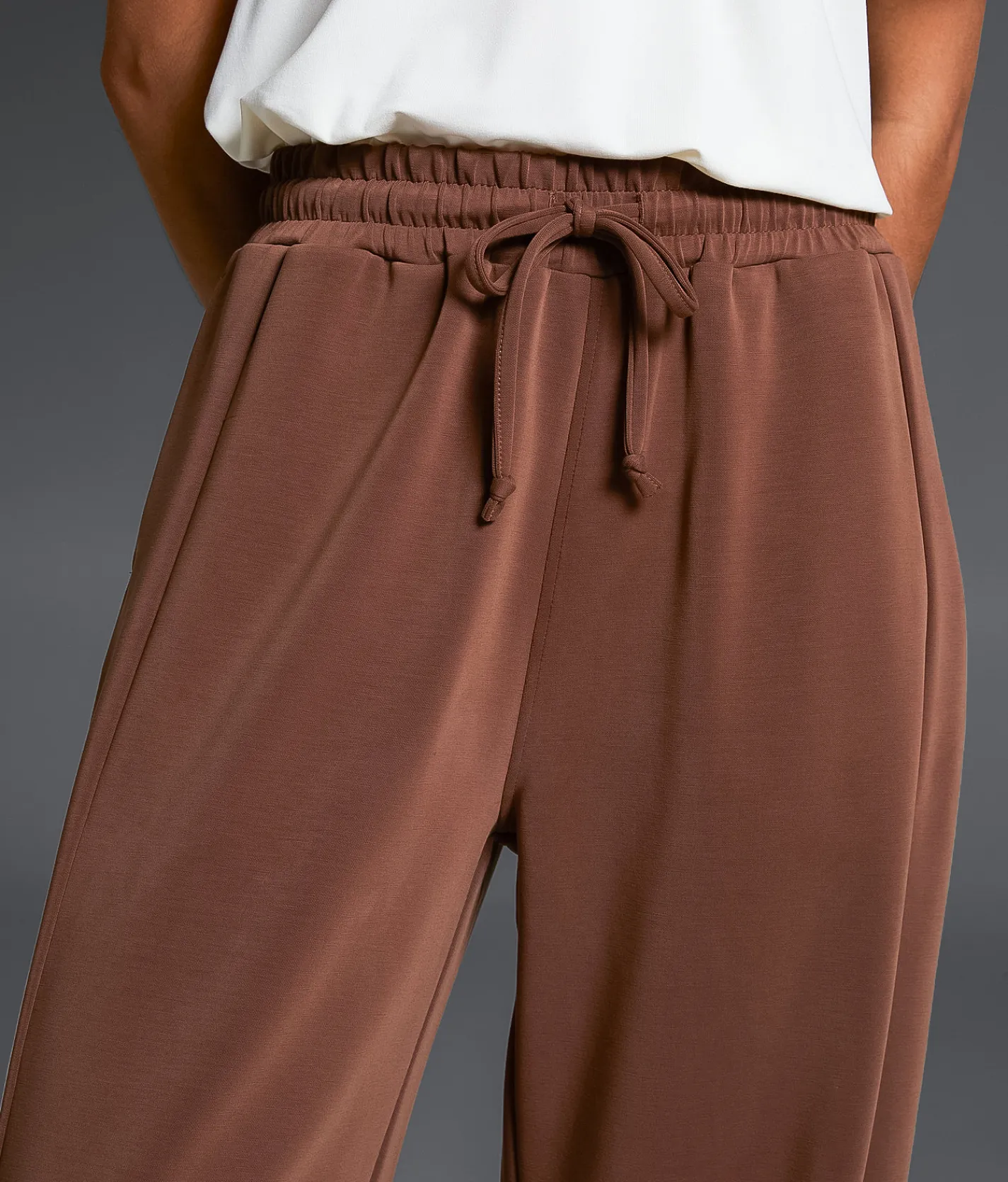 Bottoms | Buckle Black Wide Leg Pant Cocoa Brown