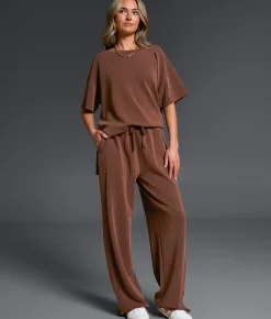 Bottoms | Buckle Black Wide Leg Pant Cocoa Brown