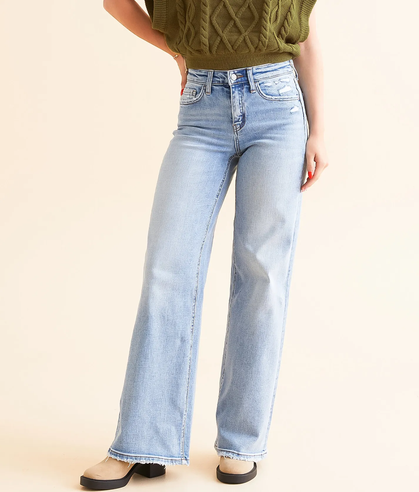 Flying Monkey Wide Leg Stretch Jean Angelic Best