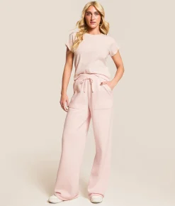 Gilded Intent Wide Leg Sweatpant Primrose Pink Clearance