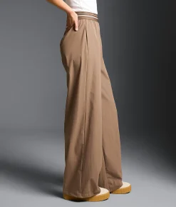 Bottoms | Buckle Black Wide Leg Track Pant Deep Taupe