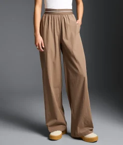 Bottoms | Buckle Black Wide Leg Track Pant Deep Taupe