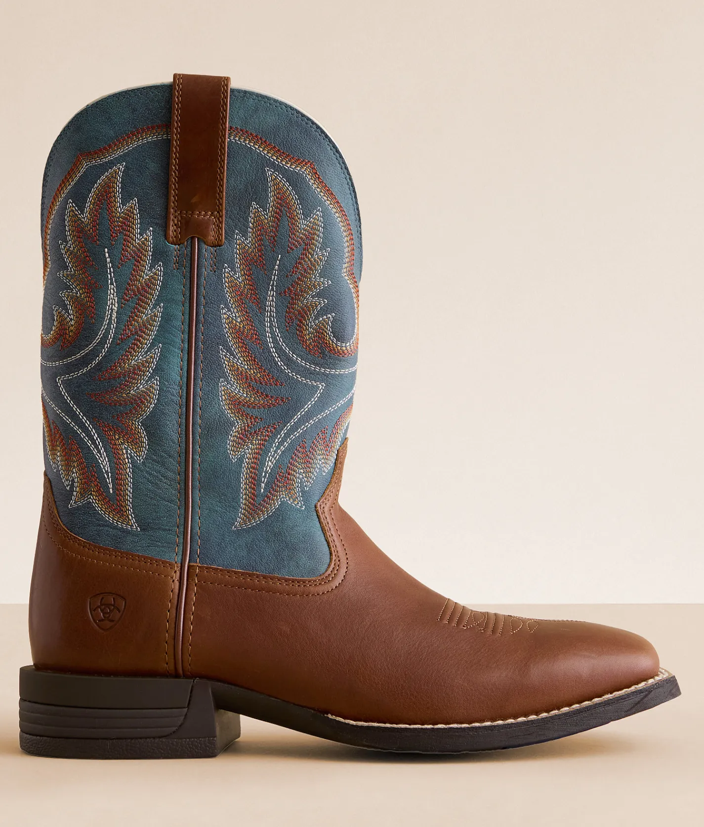 Shoes | Ariat Wilder Leather Cowboy Boot Luna Tan Forged Green