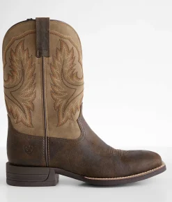 Shoes | Ariat Wilder Leather Cowboy Boot Antique Grey Brown Bomber